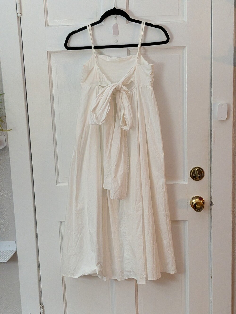 Petal + Pup Alice Bow Back Midi Dress White Cotton NWT Size US 4 - Picture 5 of 7